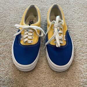 Vans Era 'BMX Checkerboard’ in Blue and Yellow color.
